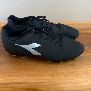 Diadora Soccer Cleats Orange/Black Size 8.5